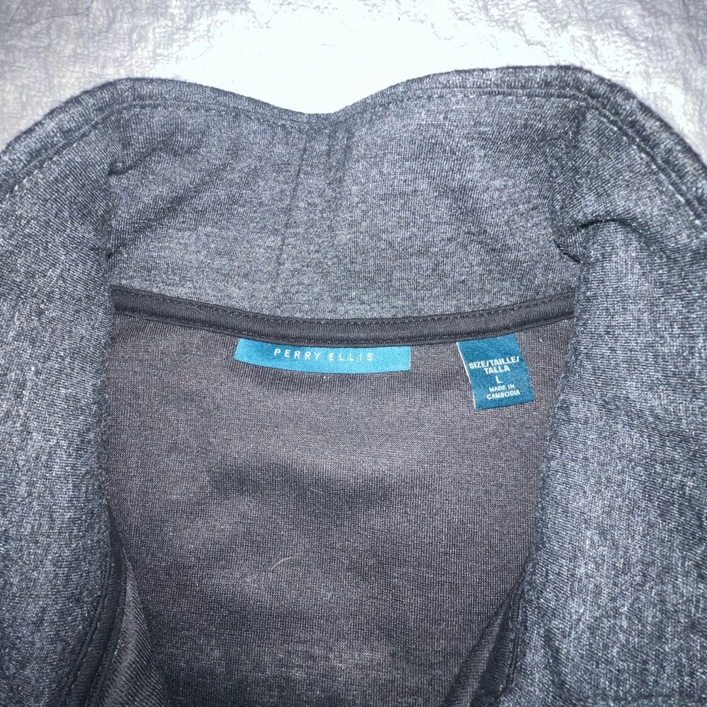 Perry Ellis quarter-zip sweater